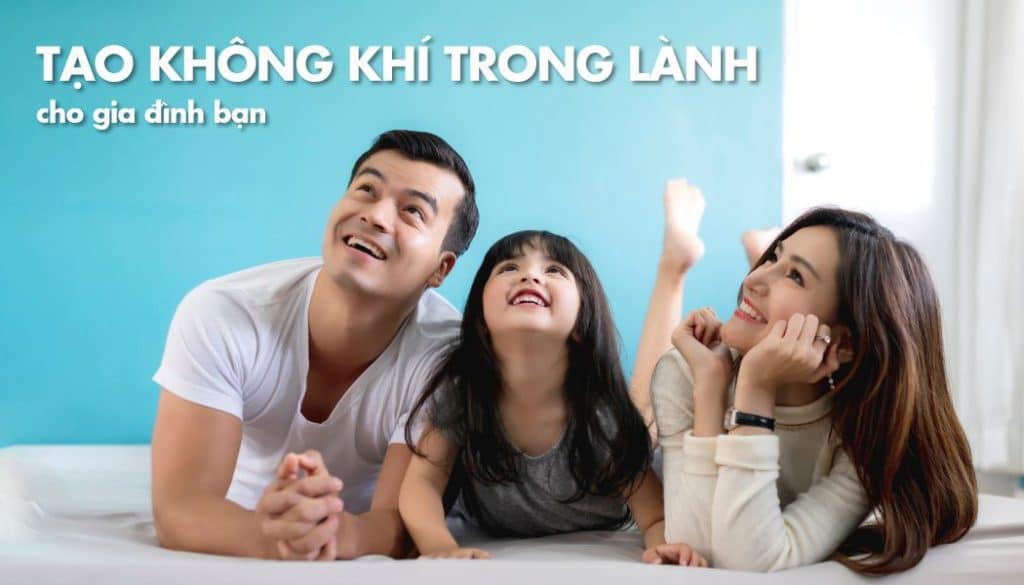 Sử dụng máy lọc không khí để tạo không khí trong lành cho gia đình bạn