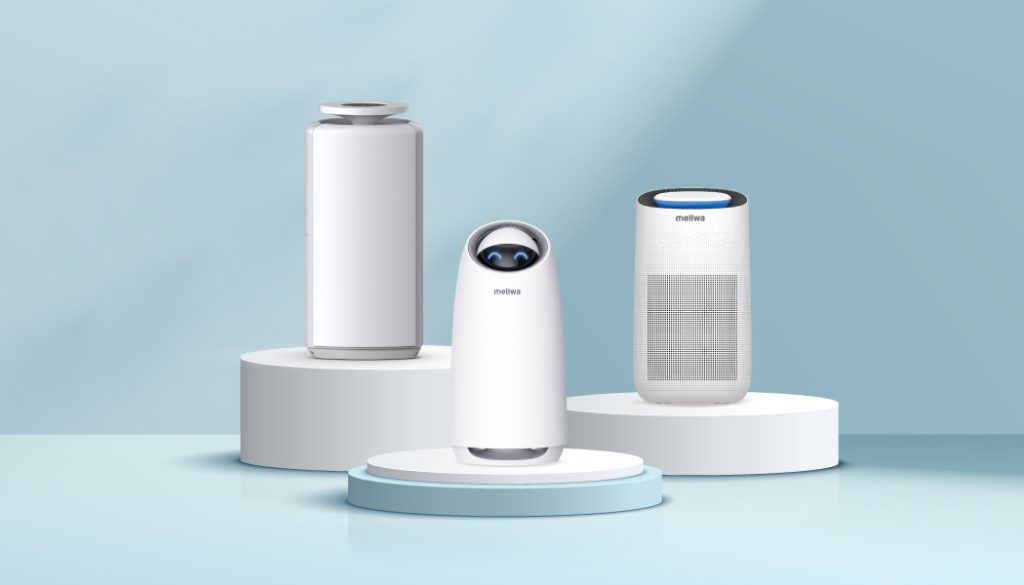 Meliwa's innovative air purifier model (M50, M20, F60)